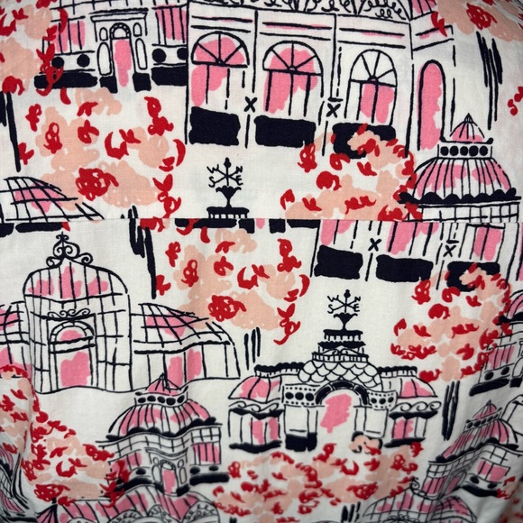 Boden Posey Glasshouse Print Shirtdress Size 4L - Picture 6 of 12